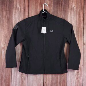 NWT Lyft 1K Rides Mens Size 2XL Black Softshell Fleece Lined Jacket